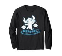Disney Lilo & Stitch Cute Cosmic Stitch 626 Big Chest Logo Manche Longue