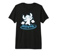 Disney Lilo & Stitch Cute Cosmic Stitch 626 Big Chest Logo T-shirt haut de gamme