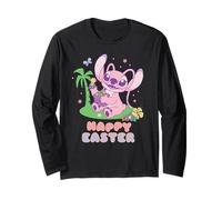 Disney Lilo & Stitch Cute Pastel Angel Happy Easter Manche Longue