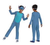Disney Lilo & Stitch - Déguisement Enfant Stitch avec Détails Authentiques - Taille M 7 à 8 Ans - Licence Officielle du Film d’Animation - Costume de Jeu