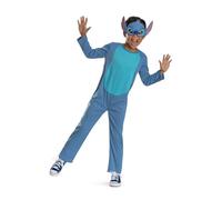 Disney Lilo & Stitch - Déguisement Enfant Stitch avec Détails Authentiques - Taille S 5 à 6 Ans - Licence Officielle du Film d’Animation - Costume de Jeu
