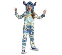 Disney-Stitch Déguisement Momie-Costume pour enfants sous licence officielle,inspiré de Lilo Stitch,parfait pour les soirées habillées et les fêtes-Avec Capuche à Oreilles pour être comme Stitch