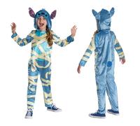 Disney Lilo & Stitch Déguisement Mummy Stitch pour enfants, sous licence officielle, parfait pour Halloween, avec motif amusant de point de maman