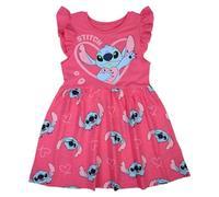Disney LILO & STITCH, Ensemble 2 Pièces, T Shirt + Short, Enfants, (2 à 8 Ans), Mixte, Garçon, Fille, Doux, Mignon, Chaud, T Shirt, Short, Modèle DIS LIS 5223C767 S2-4A, ROSE