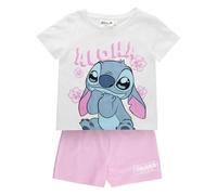 Disney Lilo & Stitch Ensemble Pyjama | T-Shirt et Short pour Enfants Pyjama Complet | Vêtements d'intérieur pour Les Fans (FR/ES, Âge, 7 Ans, 8 Ans, Taille Normale, Standard, Stitch - Rose)