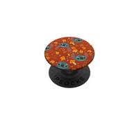 Disney Lilo & Stitch Fall Leaves and Acorns Stitch Pattern PopSockets PopGrip Adhésif