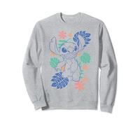 Disney Lilo & Stitch Floral Stitch Outline Sweatshirt