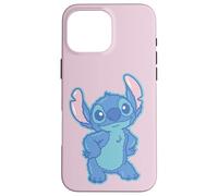Disney Lilo & Stitch Fluffy Cute Pose Stitch Coque pour iPhone 16 Pro Max