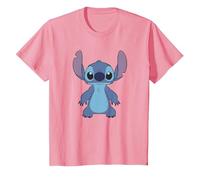 Disney Lilo & Stitch Full Body Frontal View Cute Portrait T-Shirt, Enfant, Rose, 4 ans