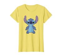 Disney Lilo & Stitch Full Body Frontal View Cute Portrait T-Shirt, Femme, Citron, M
