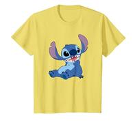 Disney Lilo & Stitch Happy Mood Good Alien Pose Logo T-Shirt, Enfant, Citron, 2 ans