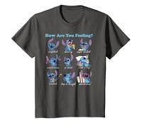 Disney Lilo & Stitch How Are You Feeling T-Shirt, Enfant, Asphalte, 2 ans