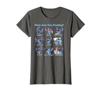 Disney Lilo & Stitch How Are You Feeling T-Shirt, Femme, Asphalte, L