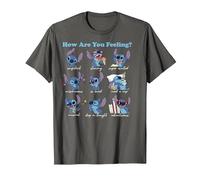 Disney Lilo & Stitch How Are You Feeling T-Shirt, Homme, Asphalte, L