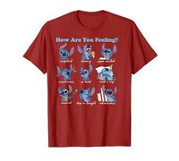 Disney Lilo & Stitch How Are You Feeling T-Shirt, Homme, Canneberge, 3XL