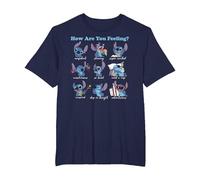 Disney Lilo & Stitch How Are You Feeling T-Shirt, Homme Grandes tailles, Bleu Marine, 3X Tall
