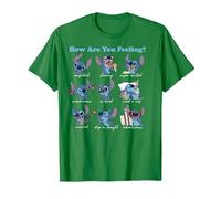 Disney Lilo & Stitch How Are You Feeling T-Shirt, Homme, Vert Kelly, M