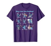 Disney Lilo & Stitch How Are You Feeling T-Shirt, Homme, Violet, XXL