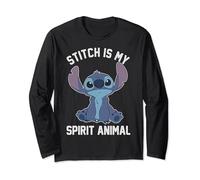 Disney Lilo & Stitch Is My Spirit Animal Portrait Manche Longue