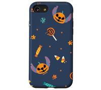 Disney Lilo & Stitch Jack-o'-Lantern Halloween Candy Pattern Coque pour iPhone SE (2020) / 7/8