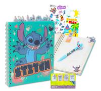 Disney Lilo & Stitch Journal Set Bundle avec carnet spirale avec onglets intercalaires autocollants Plus | Ensemble journal intime Stitch pou