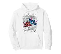 Disney Lilo & Stitch Leroy And Stitch Metal Band Style Text Sweat à Capuche