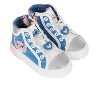 Disney Lilo & Stitch Lilo and Stitch Baskets hautes à lacets pour fille, Bleu haut, 8 Toddler