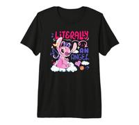 Disney Lilo & Stitch Literally An Angel Colorful Chest Logo T-shirt haut de gamme