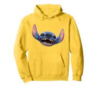 Disney Lilo & Stitch Live-Action Movie Stitch Big Face Sweat à Capuche, Unisexe pour adultes, Citron, M