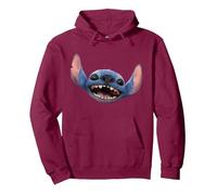 Disney Lilo & Stitch Live-Action Movie Stitch Big Face Sweat à Capuche, Unisexe pour adultes, Marron, M