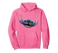 Disney Lilo & Stitch Live-Action Movie Stitch Big Face Sweat à Capuche, Unisexe pour adultes, Rose vif, S