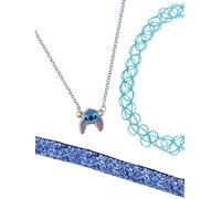 Disney Lilo & Stitch Lot de 3 colliers ras du cou avec 1 collier extensible et 2 colliers de 30,5 cm + 7,6 cm - Sous licence officielle
