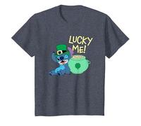 Disney Lilo & Stitch Lucky Me Stitch St Patrick’s Day T-Shirt, Enfant, Bleu Chiné, 2 ans