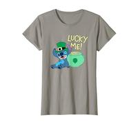 Disney Lilo & Stitch Lucky Me Stitch St Patrick’s Day T-Shirt, Femme, Ardoise, XS