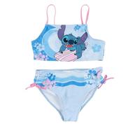 Disney Lilo & Stitch Maillot de bain 2 pièces pour fille, bleu, bleu, 122-128