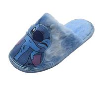 Disney Lilo & Stitch Mules faciles à enfiler pour fille, bleu, taille 12-6