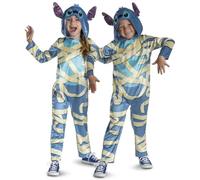 Disney Lilo & Stitch Mummy Stitch Combinaison pour enfants, sous licence officielle, parfaite pour Halloween, avec motif amusant de point de momie, 7 à 8 ans