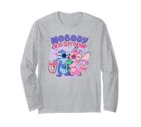 Disney Lilo & Stitch Nobody Gets Left Behing Sketch Logo Manche Longue