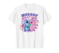 Disney Lilo & Stitch Nobody Gets Left Behing Sketch Logo T-Shirt