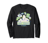 Disney Lilo & Stitch Not Today I'm Busy Neon Retro Big Logo Manche Longue
