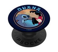 Disney Lilo & Stitch Ohana Lilo and Stitch Portrait PopSockets PopGrip Adhésif