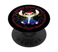 Disney Lilo & Stitch Ohana Means Family Rainbow Stitch PopSockets PopGrip Adhésif