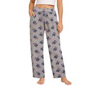 Disney Lilo & Stitch Pantalon de Jogging en Polaire pour Femme - Pantalon de survêtement léger et décontracté à Jambe Large pour Femmes (Tailles : S-XL), Lilo Flare Gris, Taille S