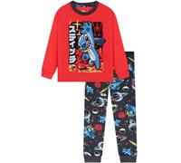 Disney Lilo & Stitch Pyjama Garçon | Taille élastique, motif Stitch ludique, pyjama garçon à manches longues, idéal pour automne & hiver