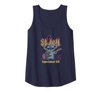 Disney Lilo & Stitch Rock Concert Experiment 626 Band Débardeur, Femme, Bleu Marine, XL
