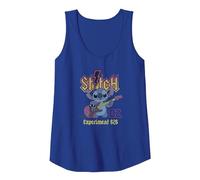 Disney Lilo & Stitch Rock Concert Experiment 626 Band Débardeur, Femme, Bleu Royal, M