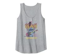 Disney Lilo & Stitch Rock Concert Experiment 626 Band Débardeur, Femme, Gris Chiné, L