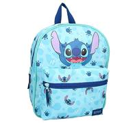 Disney Lilo & Stitch Rucksack STITCH All Good Footprints Rucksack für Kinder | Schule | Kindergarten Farbe Hellblau Größe 30 x 25 x 11 cm, hellblau, Einheitsgröße