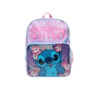 Disney Lilo & Stitch Sac à dos pour fille avec carnet, autocollants et crayons - Sac à dos d'école Stitch - Ensemble cadeau de papeterie pour enfants