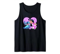 Disney Lilo & Stitch Saint Valentin Pink Heart Kisses Débardeur